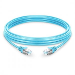 Cat6a Cabo de Rede Remota Blindado Snagless (STP) Ethernet, Aqua PVC, 2m (6.56ft) Cat6a Cabo de Rede Remota Blindado Snagless (STP) Ethernet, Aqua PVC, 2m (6.56ft)