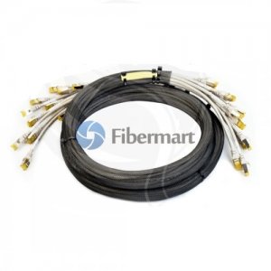 Câble de jonction de réseau en cuivre pré-connectorisé en PVC non blindé CAT6 à 6 prises personnalisées