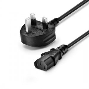 6ft (1.8m) H05VV-F 3G0.75mm2 250V/10A Power Extension Cord (BS1363 to IEC320 C13), Black, for Ethernet Switches 6ft (1.8m) H05VV-F 3G0.75mm2 250V/10A Power Extension Cord (BS1363 to IEC320 C13), Black, for Ethernet Switches