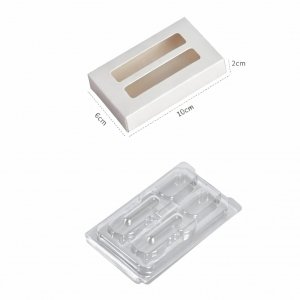 Caixa de Embalagem com Clamshell para Dois Transceptores SFP/SFP+ c/ PET Caixa de Embalagem com Clamshell para Dois Transceptores SFP/SFP+ c/ PET