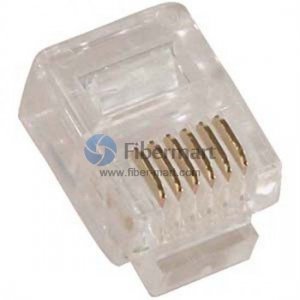 100 fibras de RJ12 6P6C 6 / tomada modular do telefone do maestro 100 fibras de RJ12 6P6C 6 / tomada modular do telefone do maestro
