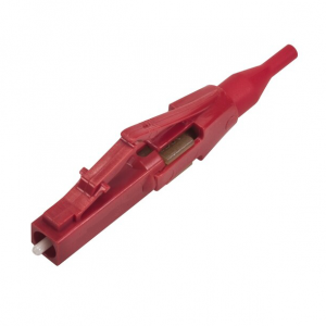LC UPC Multimodo Simplex 3,0 mm de inicialização LC conector de fibra vermelho