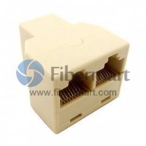 Dois conectores Cabo RJ45 Extensão de rede de cabeça dupla do adaptador de interface Dois conectores Cabo RJ45 Extensão de rede de cabeça dupla do adaptador de interface