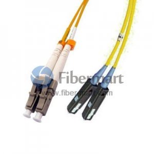 LC/APC to MU/UPC Plenum(OFNP) Duplex 9/125 Single-mode Fiber Patch Cable LC/APC to MU/UPC Plenum(OFNP) Duplex 9/125 Single-mode Fiber Patch Cable