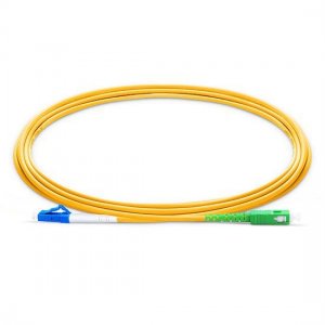 Cabo de conexão de fibra óptica insensível à curvatura SMF LC UPC para SC APC Simplex 2,0 mm PVC (OFNR) de 2 m Cabo de conexão de fibra óptica insensível à curvatura SMF LC UPC para SC APC Simplex 2,0 mm PVC (OFNR) de 2 m