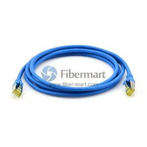 Cabo de remendo moldado par trançado blindado de 3 m Cat6A Cabo de remendo moldado par trançado blindado de 3 m Cat6A