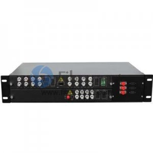 Vídeo de 24 canais e 1 retorno de dados para multiplexador de vídeo óptico de fibra SM de 20 km Vídeo de 24 canais e 1 retorno de dados para multiplexador de vídeo óptico de fibra SM de 20 km