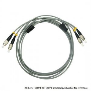 Custom E2000 UPC to E2000 UPC 6 Fibers OM1/OM2 Multimode Armored Breakout Cable 3.0mm Legs Custom E2000 UPC to E2000 UPC 6 Fibers OM1/OM2 Multimode Armored Breakout Cable 3.0mm Legs