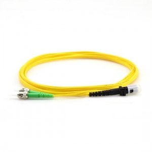 ST APC to MTRJ Duplex PVC/LSZH/OFNP 9/125 Single Mode Fiber Patch Cable ST APC to MTRJ Duplex PVC/LSZH/OFNP 9/125 Single Mode Fiber Patch Cable