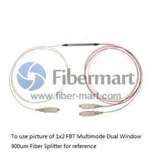 1x4 fbt multimodo janela dupla 900um fibra splitter 1x4 fbt multimodo janela dupla 900um fibra splitter