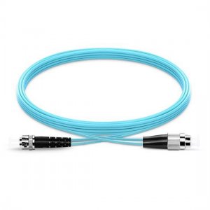 Cabo de conexão de fibra óptica multimodo FC para ST duplex PVC/LSZH/OFNP OM3 Cabo de conexão de fibra óptica multimodo FC para ST duplex PVC/LSZH/OFNP OM3