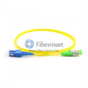 Cabo de conexão de fibra duplex monomodo 9/125 FC/APC para SC/UPC Cabo de conexão de fibra duplex monomodo 9/125 FC/APC para SC/UPC