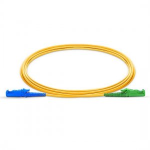 Cabo de conexão de fibra monomodo E2000 UPC para E2000 APC simplex PVC/LSZH/OFNP 9/125 Cabo de conexão de fibra monomodo E2000 UPC para E2000 APC simplex PVC/LSZH/OFNP 9/125