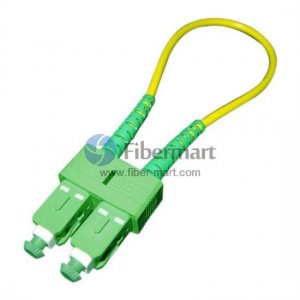 Conector SC/APC Cabo Loopback de Fibra Monomodo 9/125 Conector SC/APC Cabo Loopback de Fibra Monomodo 9/125