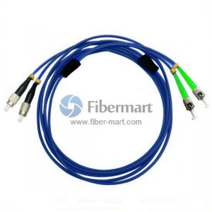 FC/UPC para ST/APC Duplex Singlemode 9/125 cabo de patch blindado FC/UPC para ST/APC Duplex Singlemode 9/125 cabo de patch blindado