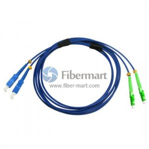 LC/APC to SC/UPC Duplex Singlemode 9/125 Armored Patch Cable LC/APC to SC/UPC Duplex Singlemode 9/125 Armored Patch Cable