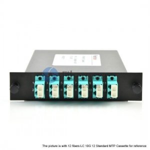 12 Fibras Multi-modo OM4 LC/SC/ST/FC 12 Vertentes MPO LGX Cassete 12 Fibras Multi-modo OM4 LC/SC/ST/FC 12 Vertentes MPO LGX Cassete