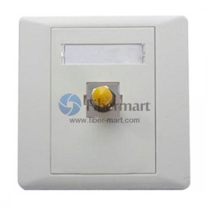 Saída de placa de parede de fibra óptica ST de porta única Saída de placa de parede de fibra óptica ST de porta única