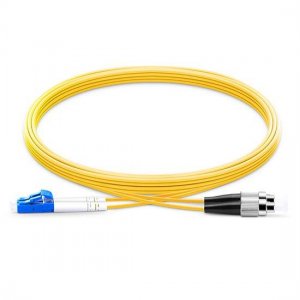 Cabo de conexão de fibra monomodo LC UPC para FC UPC duplex PVC/LSZH/OFNP 9/125 Cabo de conexão de fibra monomodo LC UPC para FC UPC duplex PVC/LSZH/OFNP 9/125