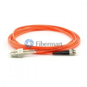 Cabo de conexão de fibra multimodo SC-ST Duplex OM1 Cabo de conexão de fibra multimodo SC-ST Duplex OM1