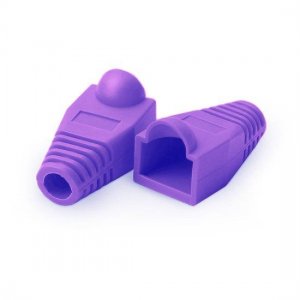 RJ45 Snagless Boot Cover 6.5mm OD Purple, 50/Pack RJ45 Snagless Boot Cover 6.5mm OD Purple, 50/Pack