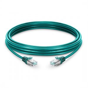 Cabo de rede Ethernet blindado (FTP) Cat5e, PVC verde, 10 m (32,81 pés) Cabo de rede Ethernet blindado (FTP) Cat5e, PVC verde, 10 m (32,81 pés)
