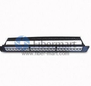 24 Port CAT5e Painel de Patch FTP totalmente blindado 24 Port CAT5e Painel de Patch FTP totalmente blindado
