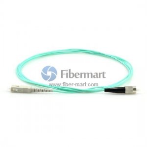 SC-FC Plenum(OFNP) Simplex OM3 50/125 Multi-mode Fiber Patch Cable