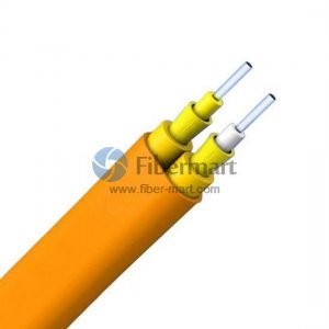 Single-mode Double Jacket Duplex Flat Tight-buffered LSZH Indoor Cable