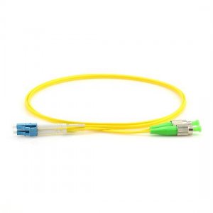 Cabo de conexão de fibra monomodo LC UPC para FC APC duplex PVC/LSZH/OFNP 9/125 Cabo de conexão de fibra monomodo LC UPC para FC APC duplex PVC/LSZH/OFNP 9/125