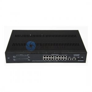 16-портовый коммутатор 10 / 100M POE с 2-портовым слотом Giga Combo SFP 16-портовый коммутатор 10 / 100M POE с 2-портовым слотом Giga Combo SFP