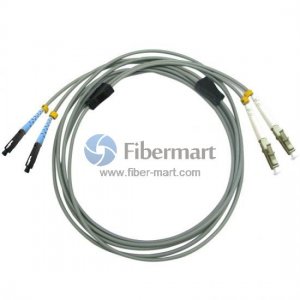 LC/UPC to MU/UPC Duplex Multimode OM1 Armored Patch Cable LC/UPC to MU/UPC Duplex Multimode OM1 Armored Patch Cable