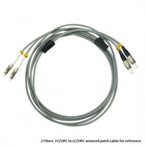 Custom LC to ST 12 Fibers OM3 Multimode Armored Breakout Cable 3.0mm Legs Custom LC to ST 12 Fibers OM3 Multimode Armored Breakout Cable 3.0mm Legs