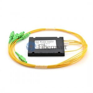 1x4 FBT Splitter одномодовый Двойное окно Splitter волокна с ABS Box 1x4 FBT Splitter одномодовый Двойное окно Splitter волокна с ABS Box