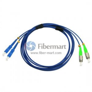 SC/UPC to FC/APC Duplex Singlemode 9/125 Armored Patch Cable SC/UPC to FC/APC Duplex Singlemode 9/125 Armored Patch Cable