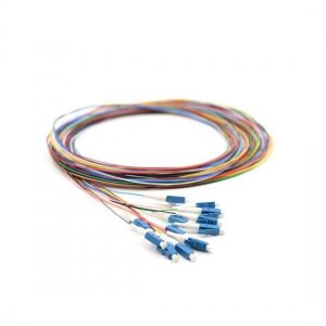 1M 12 волокон LC/UPC SingleMode ColorCoded Fiber Optic Pigtail, Unjacketed 1M 12 волокон LC/UPC SingleMode ColorCoded Fiber Optic Pigtail, Unjacketed