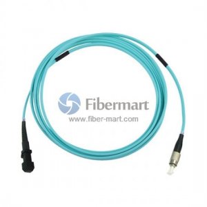 FC-MTRJ Simplex OM4 Multimode Armored Fiber Patch Cable FC-MTRJ Simplex OM4 Multimode Armored Fiber Patch Cable