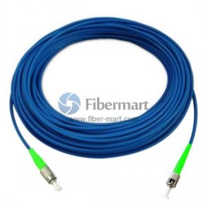 FC/APC to ST/APC Simplex Singlemode 9/125 Armored Patch Cable FC/APC to ST/APC Simplex Singlemode 9/125 Armored Patch Cable