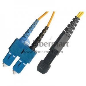 SC/APC to MTRJ/UPC Plenum(OFNP) Duplex 9/125 Single-mode Fiber Patch Cable SC/APC to MTRJ/UPC Plenum(OFNP) Duplex 9/125 Single-mode Fiber Patch Cable